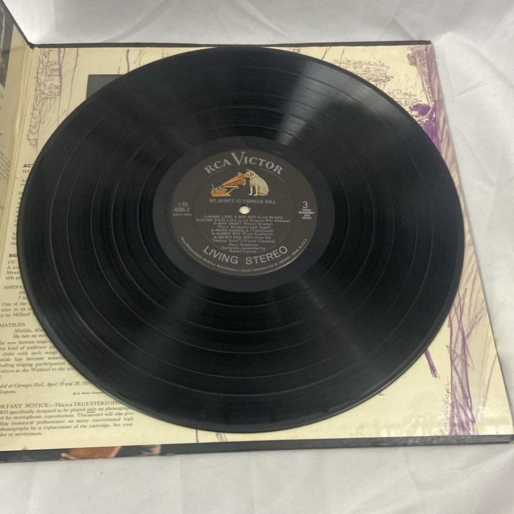 Harry Belafonte At Carnegie Hall The Complete Concert Vinyl Records 2 LP’s - Picture 7 of 11
